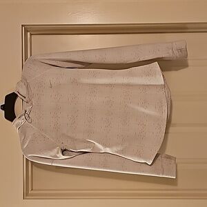 Nike Dri Fit Sweatshirt - Small White and Pink